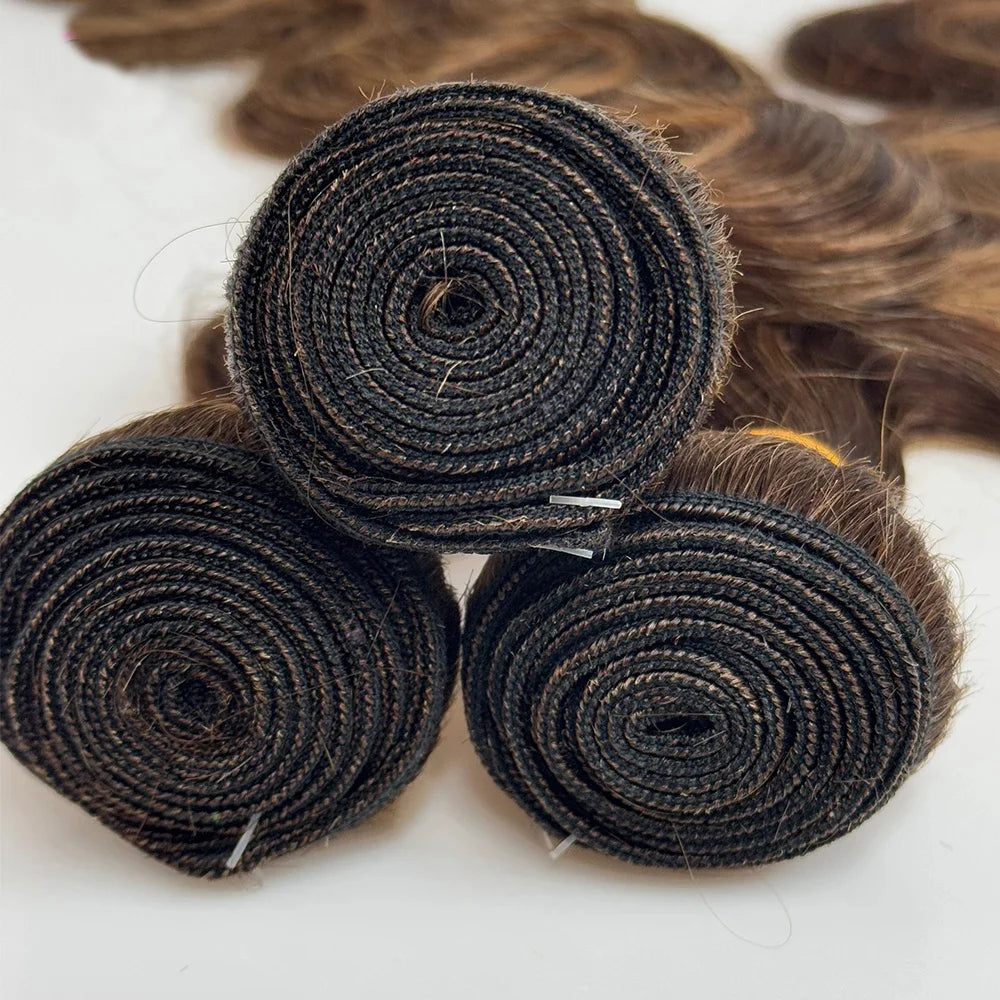 14A Highlight Bundles Human Hair 100% Unprocessed Brazilian Ombre Body Wave Bundles Raw Hair Bundle Weave Extensions Deals