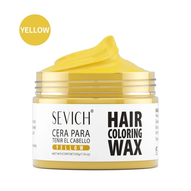 SEVICH Hair Colour Wax Temporary DIY Hair Coloring Wax One-Time Long Lasting Hair Dye Mud Cream Christmas Hair Styling Products