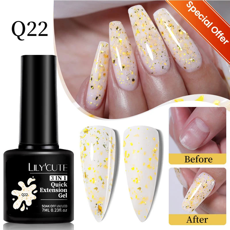 LILYCUTE 7ml Neon Reflective Nail Gel Polish Dark Flash Glitter Effect Fluorescent Gel Soak Off UV Gel Summer Nail Art Varnish