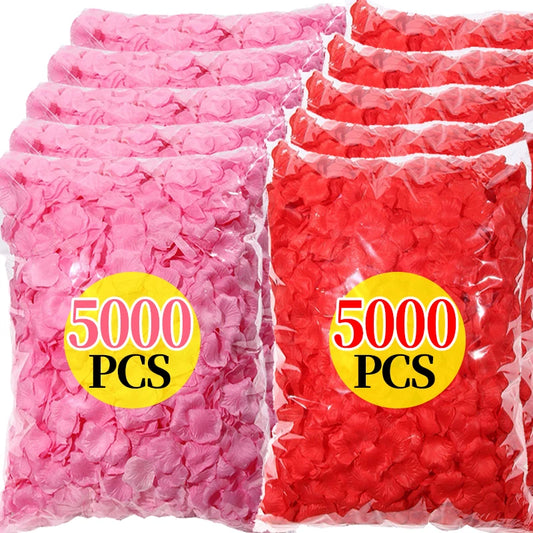 Artificial Silk Rose Petals Multicolor Simulation Fake Rose Petal for Valentines Day Wedding Christmas New Year Party Decoration