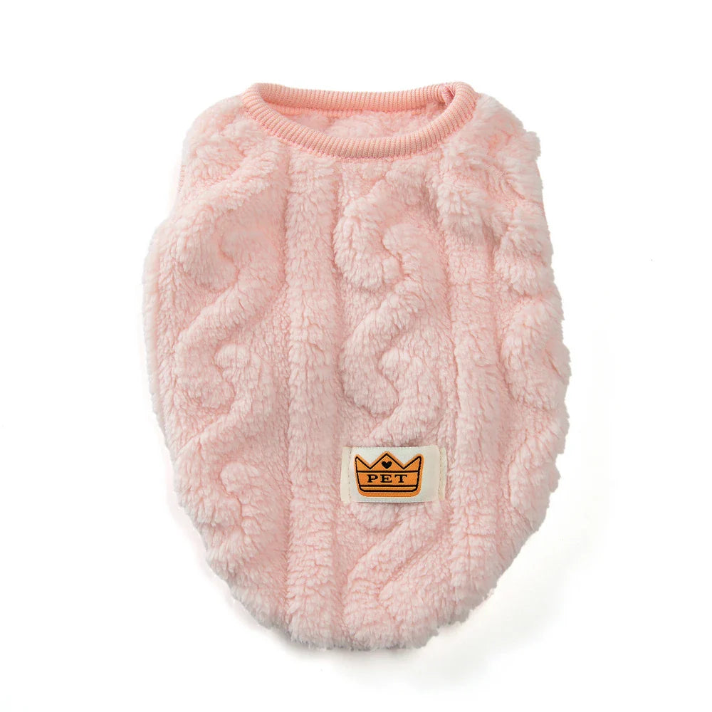 Soft Cozy Cat Sweater – Winter Fleece Vest for Sphynx & Small Dogs