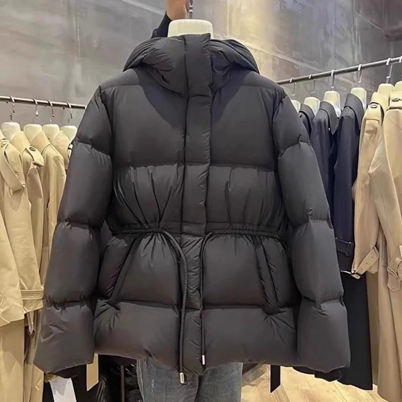 Fashion Parkas Women Casual Loose Hooded Puffer Coat