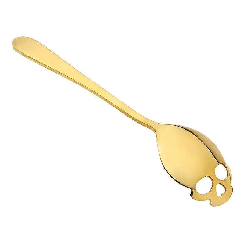 Creative Skull Coffee Spoon - Stainless Steel, Mirror Polished | Unique Coffee Spoon for Home or Café-8