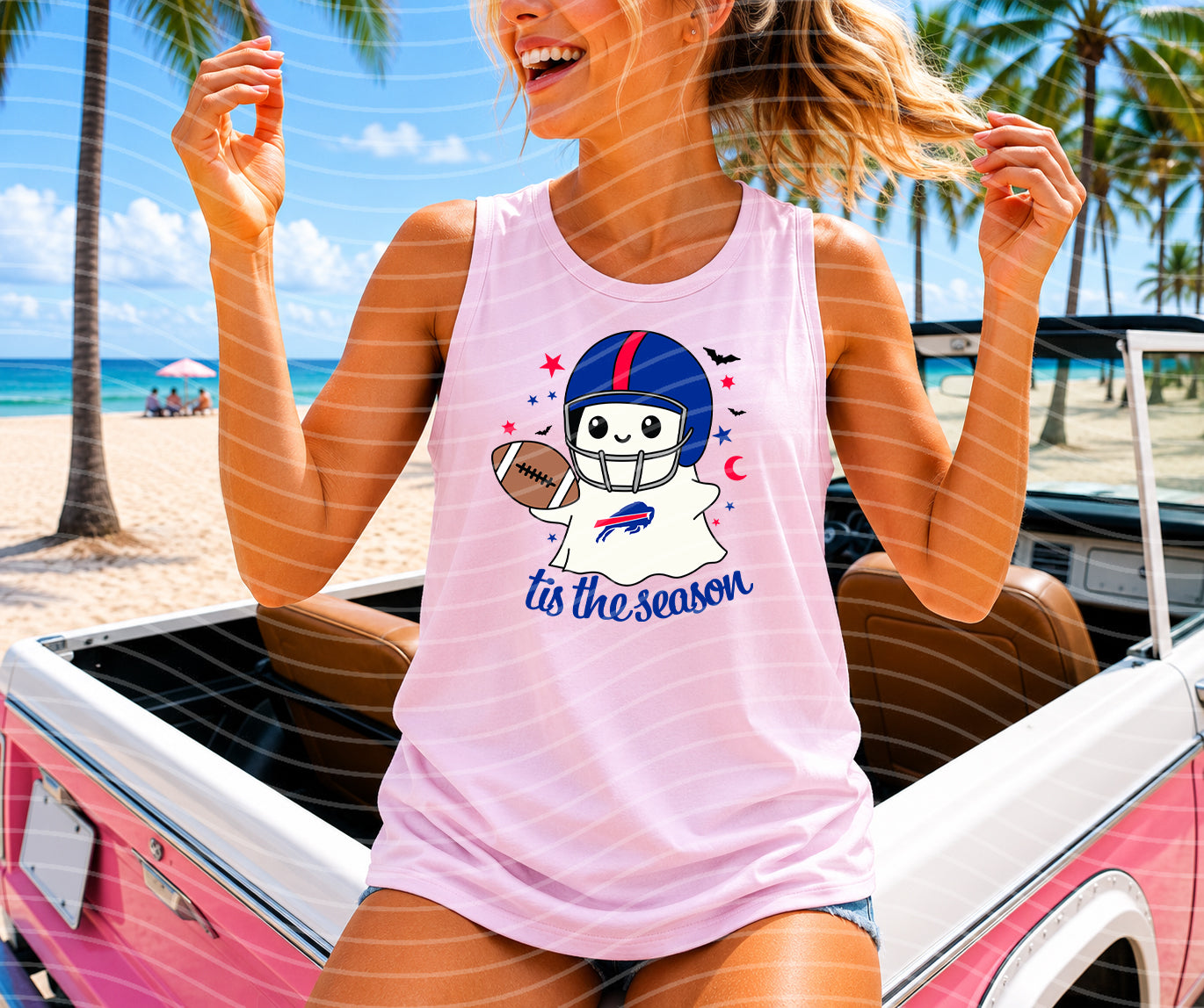 Bills Tis the Season Ghost Graphic Tee
