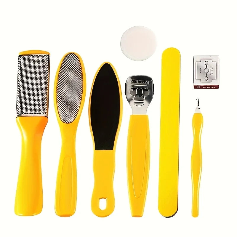 10-in-1 Fashionable Hot Selling Pedicure Set,Professional Remover Foot File Scraper,Exfoliating Tool for Feet and Hands