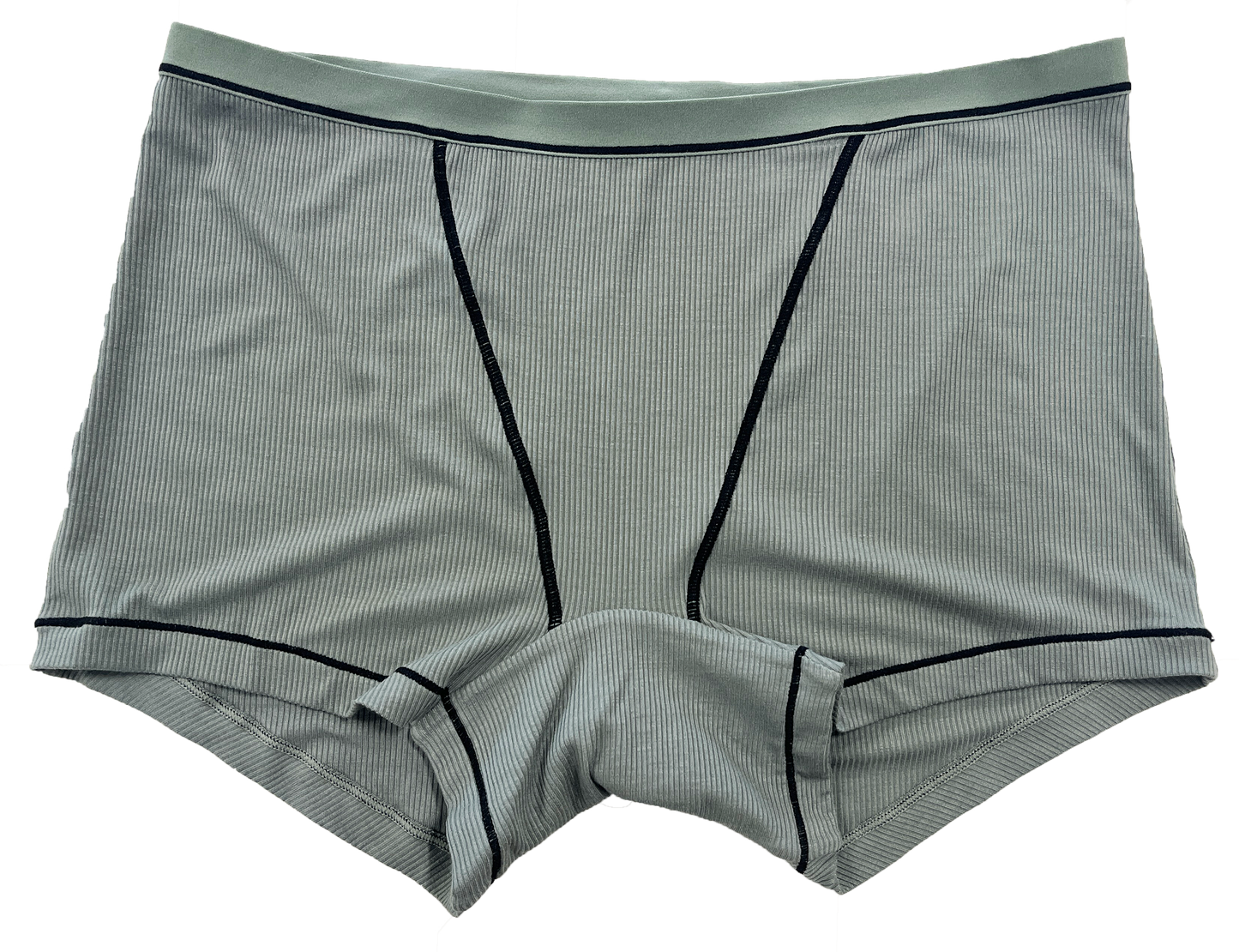 Modal Short with Contrast Stitching, 1X-2X