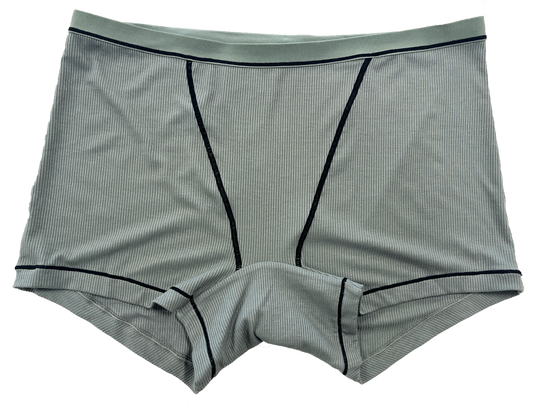 Modal Short with Contrast Stitching, 1X-2X