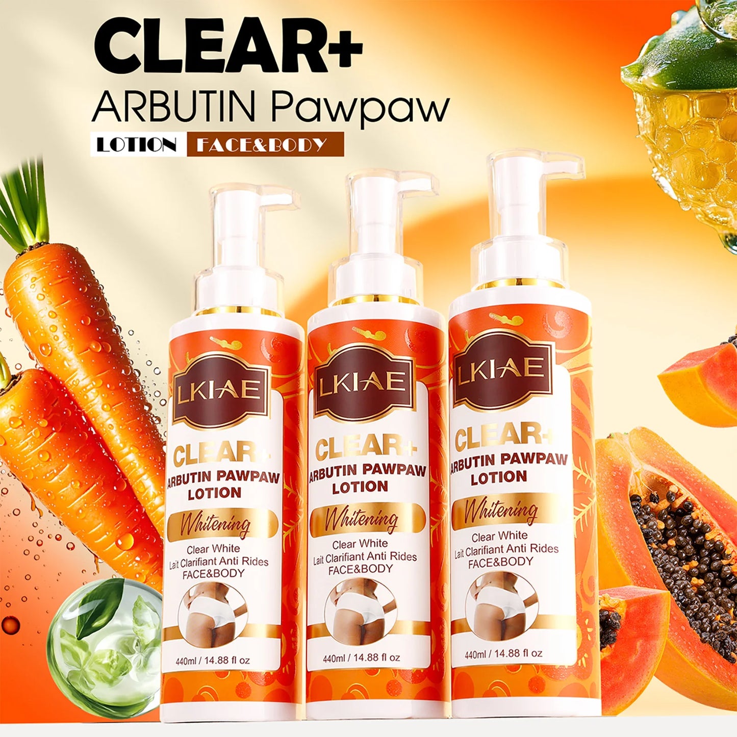 LKIAE Arbutin And Vitamin C Lightening Skin Care Kit, Brighten Dull Skin, Moisturizing, Dark Spot Corrector, For All Skin Tone