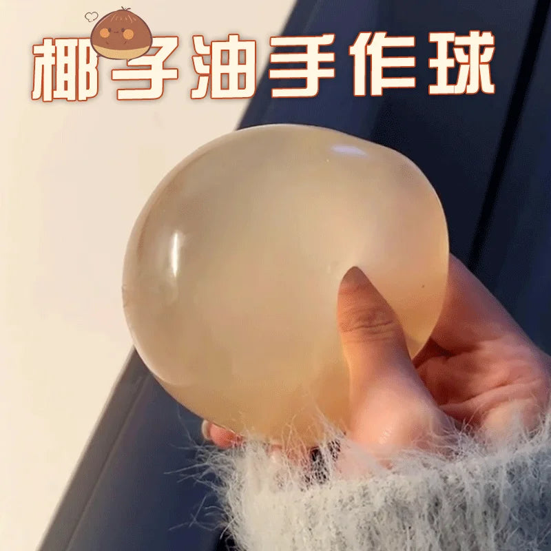Coconut Oil Squishy Ball | Slow Rising Stress Relief Toy