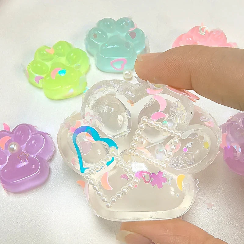 Glow Cat Paw Squishy Toy | Stress Relief and Luminous Decompression Toy