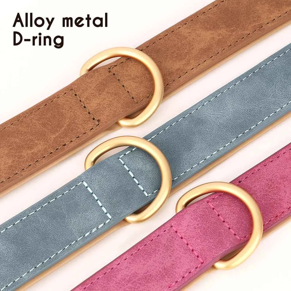 Premium Leather Dog Collar for Style and Durability