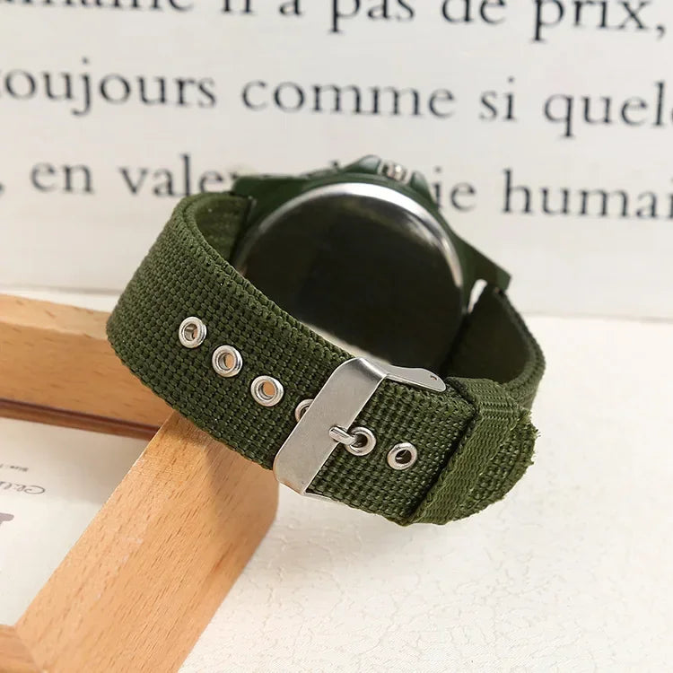 Canvas Strap Outdoor Military Watch