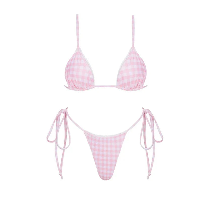 3Pcs Micro Bikinis 2026 Swimwear Women Swimsuit Sexy Brazilian Bikini Set Printed Beachwear Push Up Bathing Suit biquini Female