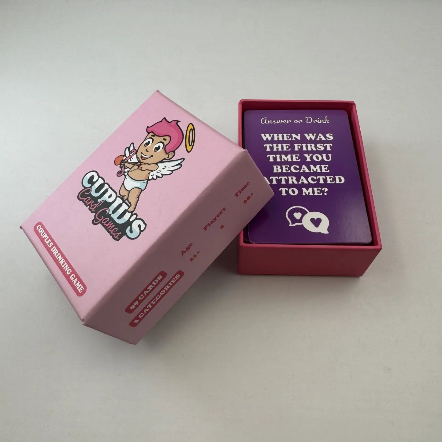 Cupid Card Game  Couples Drinking Game for Adult Dating Nights Bedroom Game for Male and Female Pairs Valentine's Day Gift