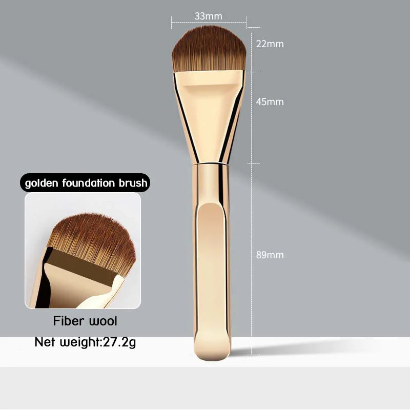 1pcs Ultra Thin Foundation Brush Tongue-Shaped Seamless Concealer Flat Head Soft Hair Beauty Tools Makeup Brushes Mask Brush