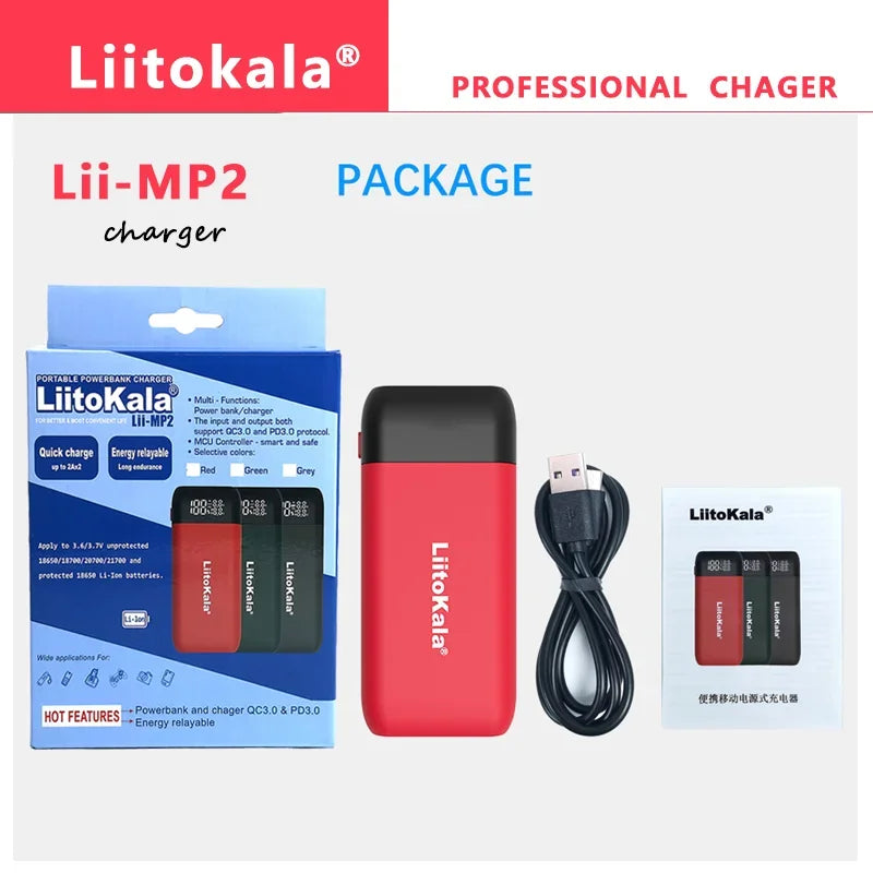 LiitoKala Lii-MP2 Battery Charger & Power Bank-0