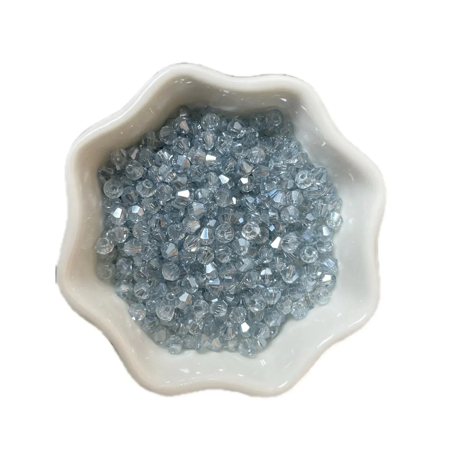 100pcs Multicolor Crystal Bicone Shaped Beads Loose Spacer Glass Beads for Jewelry Making Bracelet Necklace Earring Accessories