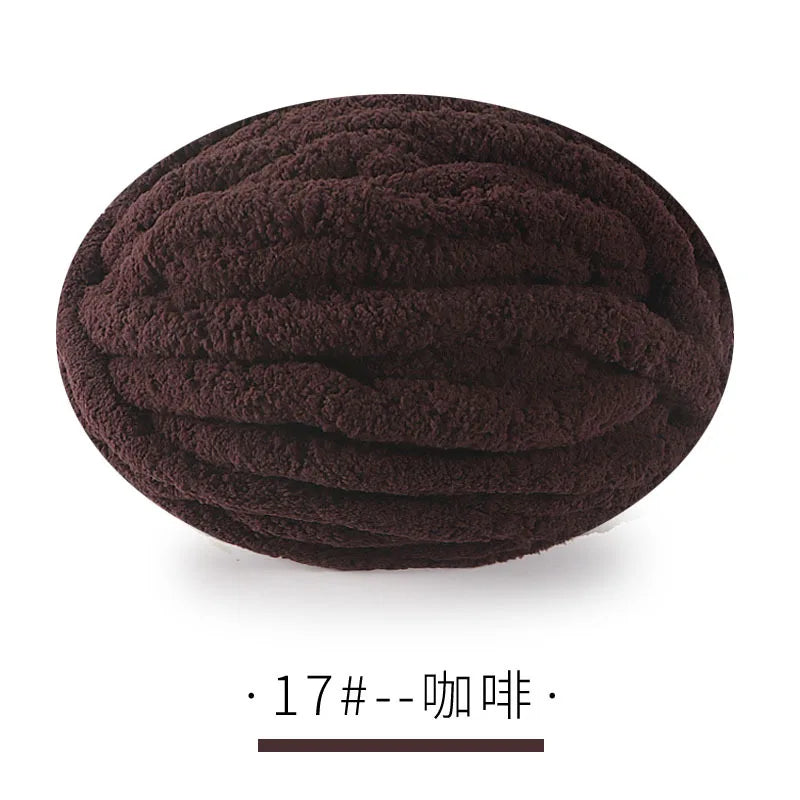 250g/Ball DIY Hand Knitting Chenille Yarn Thick Chunky Giant Yarn Cotton Thick Yarn for Scarf Cushion Handmade Crochet Hook Line