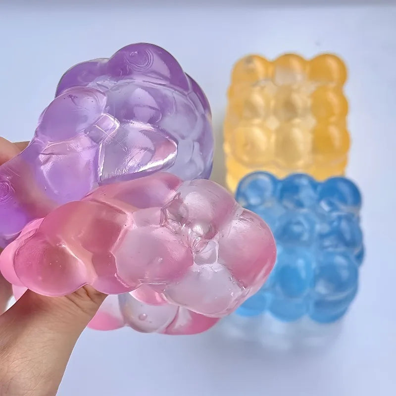 Squishy Maltose Fidget Toy | Bright Soft Colored Cubic Squeeze Stress Relief