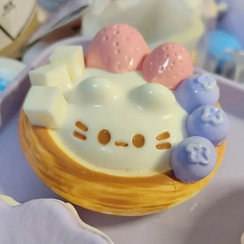Kawaii Egg Tart Squishy Toy | Stress Relief Fidget Toy
