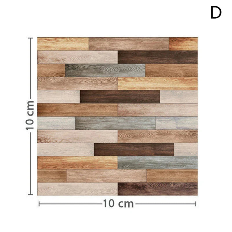 1:12 Dollhouse Miniature Grain Floor Wallpaper Tiles Sticker | Bathroom Living Room Decor