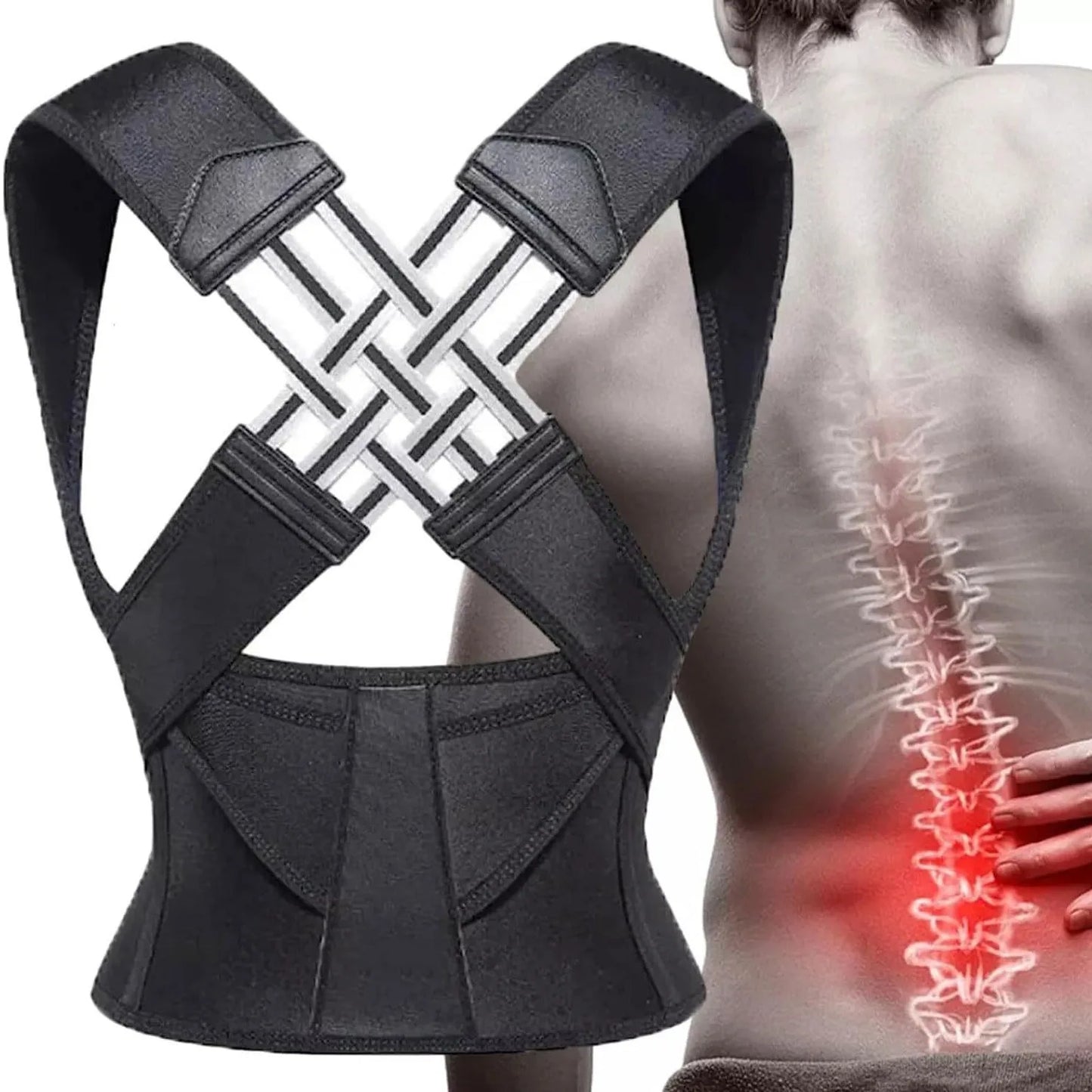 🧍‍♀️Straighten Up, Stand Tall – Full Back Support for Daily Comfort