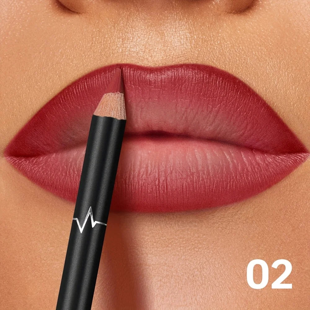 Super smooth and long-lasting lip liner pen, waterproof, sweat-proof and non-smudge, matte finish, outlining full lip shapes