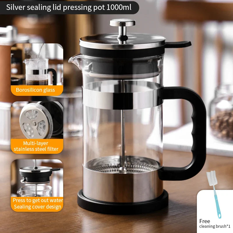1000ml French Press Coffee Pot-8