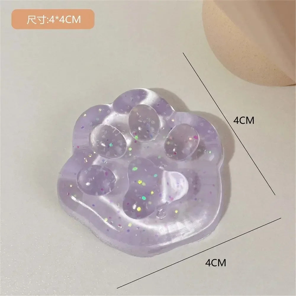 Mini Cat Paw Squeeze Toy | Silicone Pinch Decompression Toy