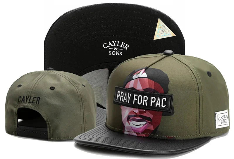Classic Snapback Hat – Flat Bill Adjustable Baseball Cap