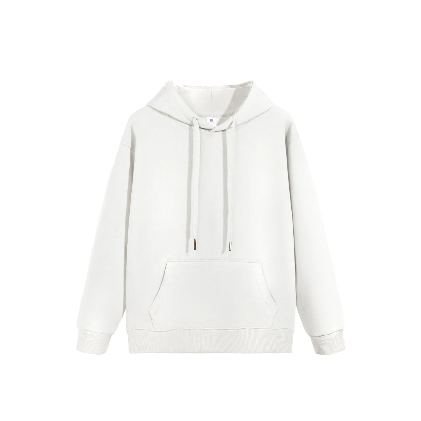 New Men's Cotton Hooded Loose Fit Hoodie Streetwear Pullover American Style Solid Color Long Sleeve Casual Essentials Hoodies