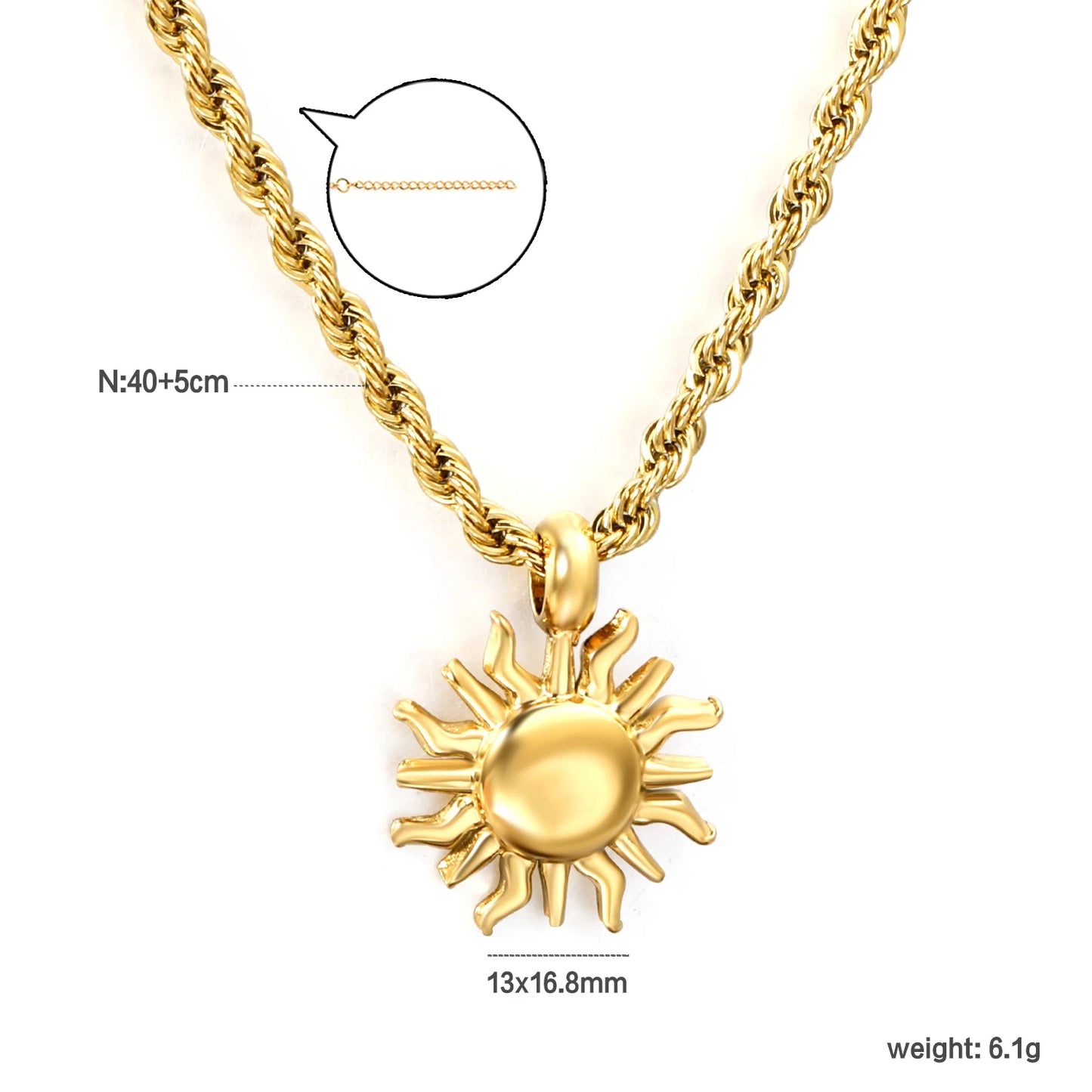 ASONSTEEL Stainless Steel Cubic Zirconia Pendant Necklace Charm Gold Color For Women Crystal Jewelry Choker Necklace Waterproof