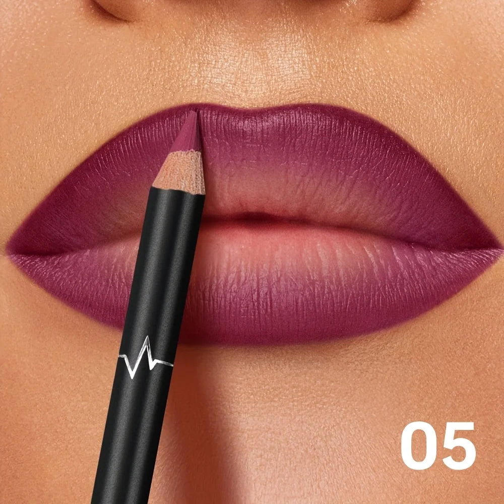 Super smooth and long-lasting lip liner pen, waterproof, sweat-proof and non-smudge, matte finish, outlining full lip shapes