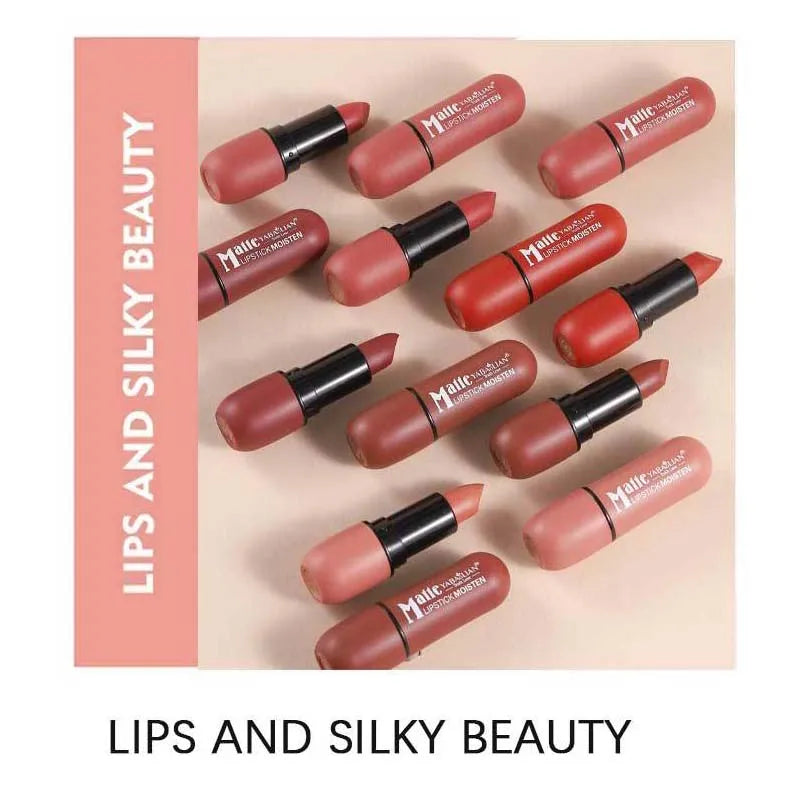6-Color Matte Lipstick: Velvet Lip Color, Smooth, Waterproof, Long-Lasting Color Lip Makeup-3