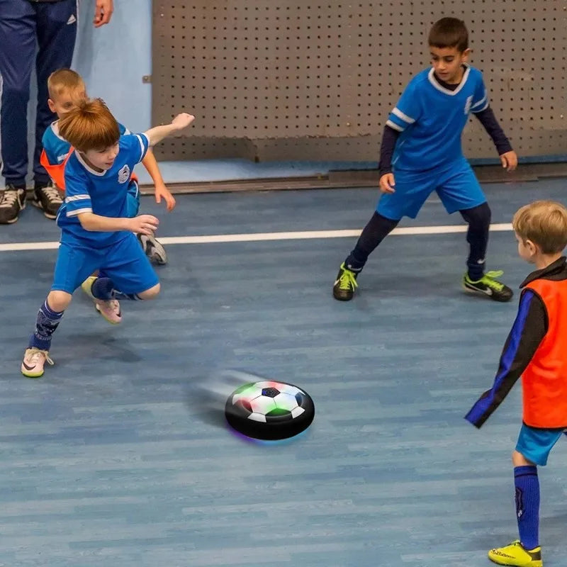 LED Hover Soccer Ball Toy Bubble Floating Football Interactive Toy with Music Lights Indoor Outdoor Sports Game for Kids Gift