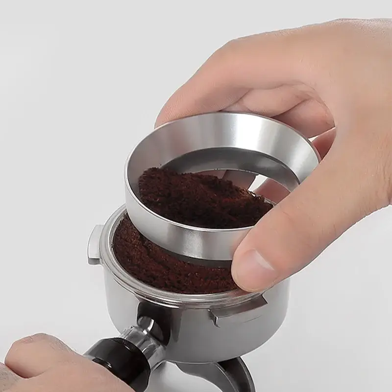 Coffee Dosing Ring for 51/53/58mm Portafilters, Anti-Fly Catcher-0
