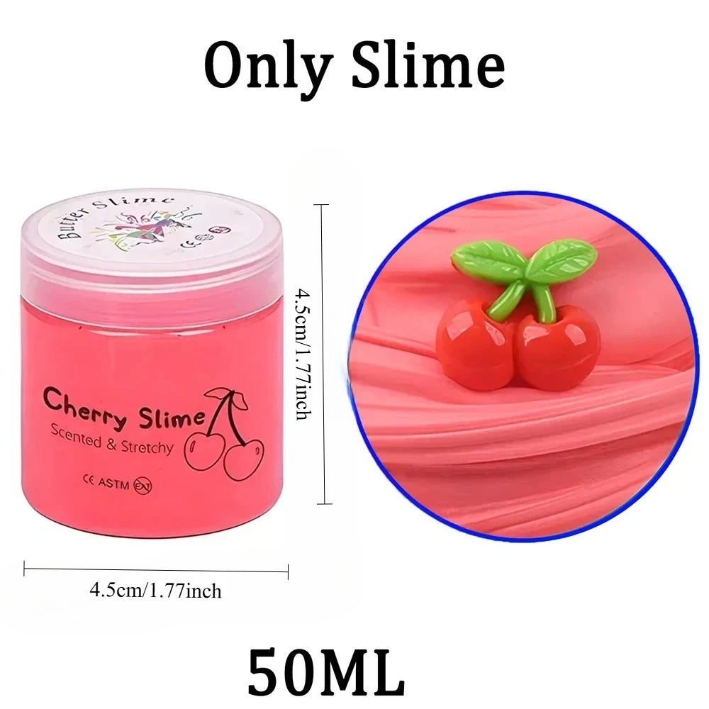 12 piece butter slime set, party gifts, prizes, puzzle toys, stress relief toy 50ml, birthday gifts for children boys and girls