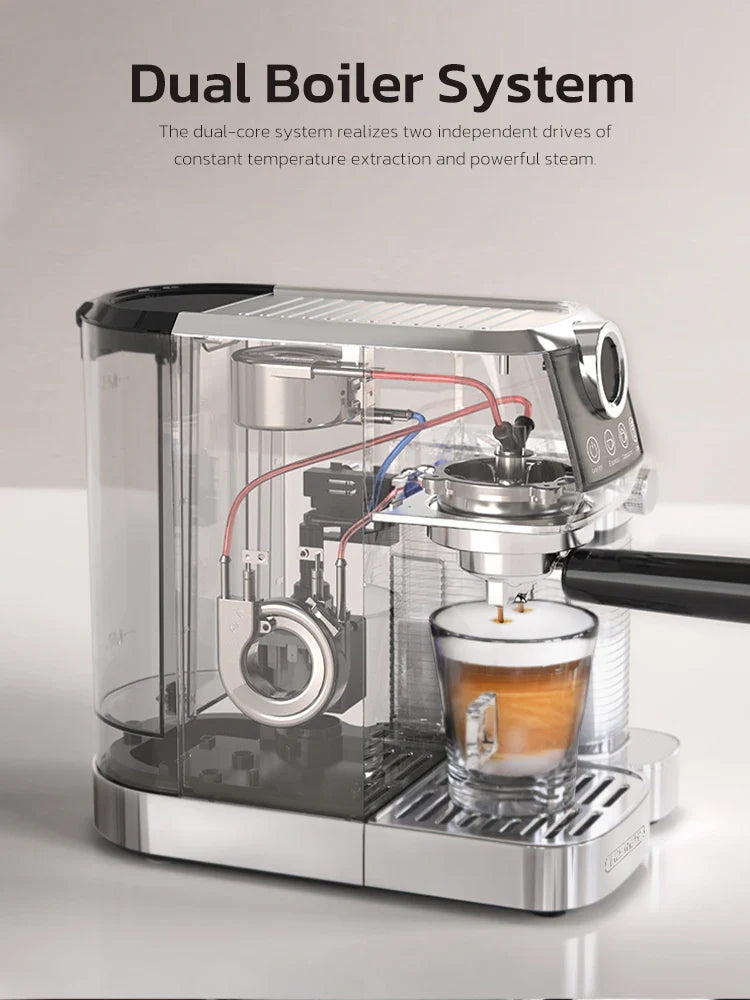 3 in 1 Semi Automatic Espresso Cappuccino Latte Coffee Machine Automatic Milk Froth Ground Coffee-4