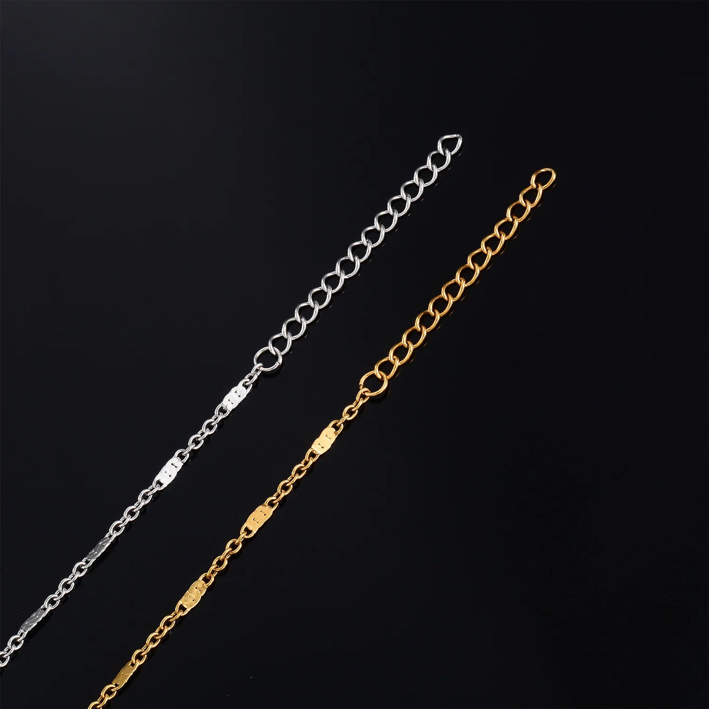 High Quality Elegance Thin Stainless Steel Bracelet No Fade Gold Plated Chain Jewelry Making Components DIY