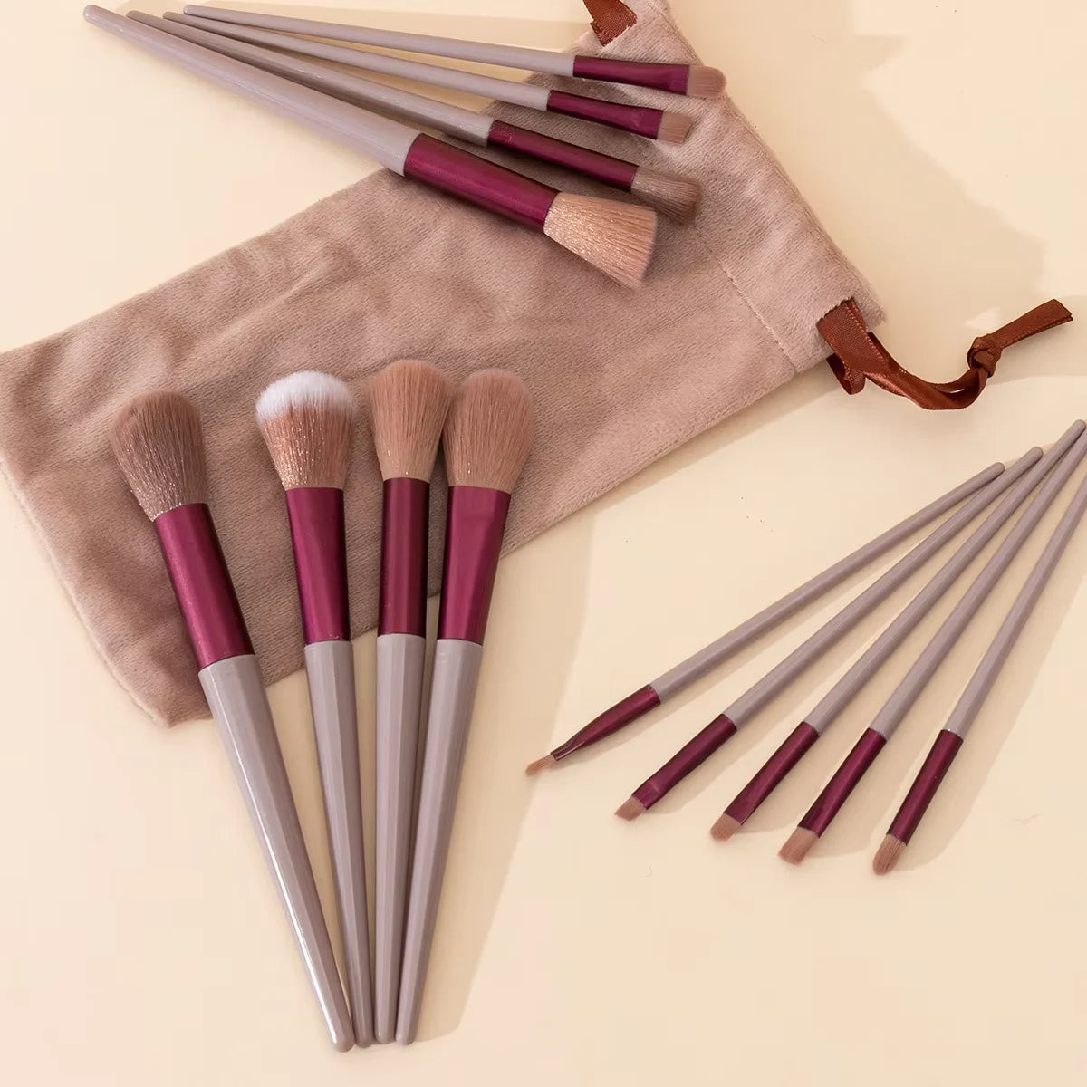 1/13PCS Soft Fluffy Makeup Brushes Set for Cosmetics Foundation Blush Powder Eyeshadow Kabuki Blending Makeup Brush Beauty Tool
