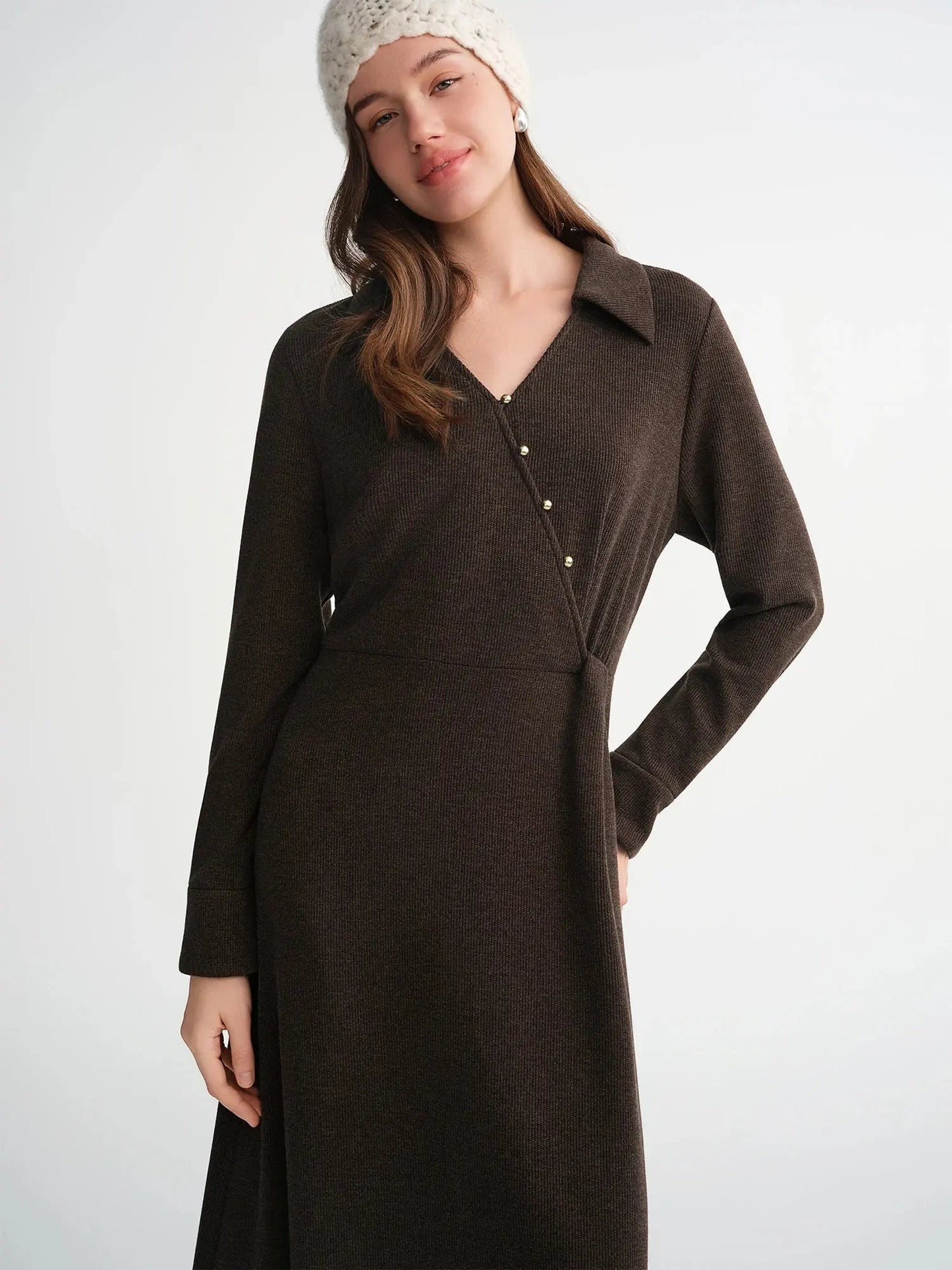 Retro European Temperament Knit Dress