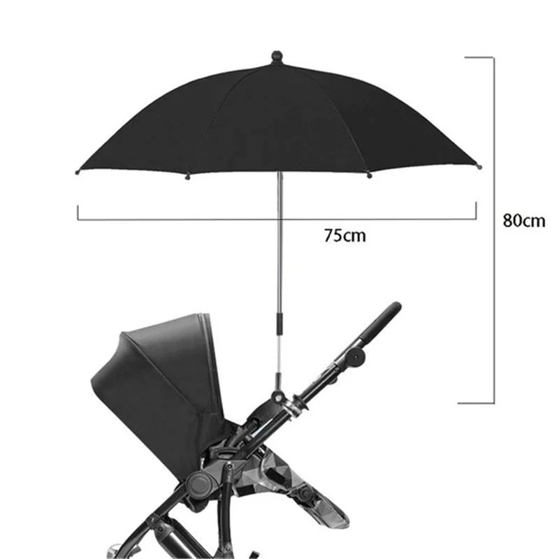 UV Protection Baby Stroller Umbrella With Clamp Universal Sunscree Rainproof Stroller Cover Umbrella  Baby Stroller Accessories