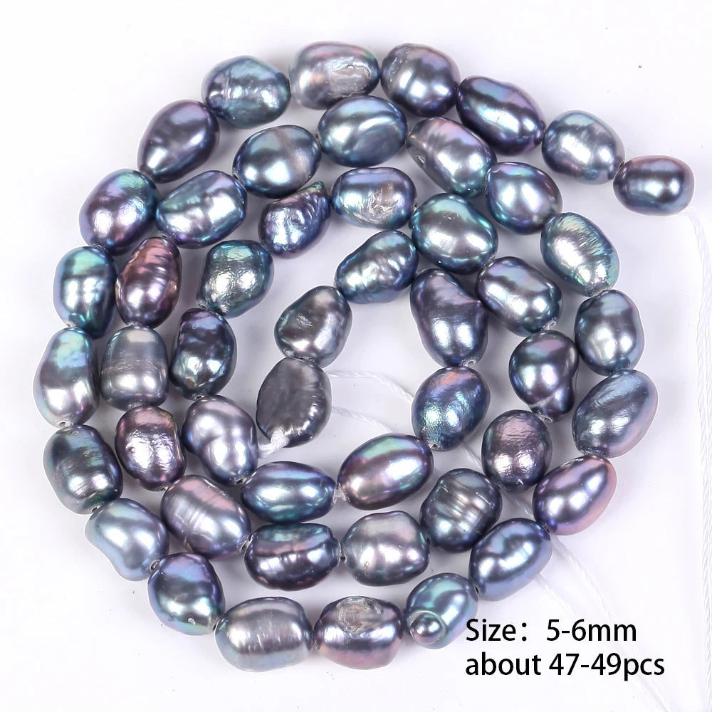Natural Freshwater Baroque Irregular Shape Pearl Beads High Quality Punch Loose Beads For Jewelry Making DIY Necklace Bracelet