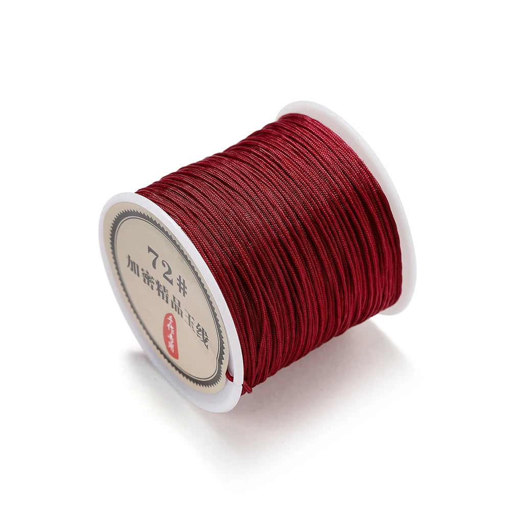 10/50M 0.8mm Nylon Thread Cord Chinese Knot Bracelet Braided String for DIY Tassel Beading Shamballa String Jewelry Making