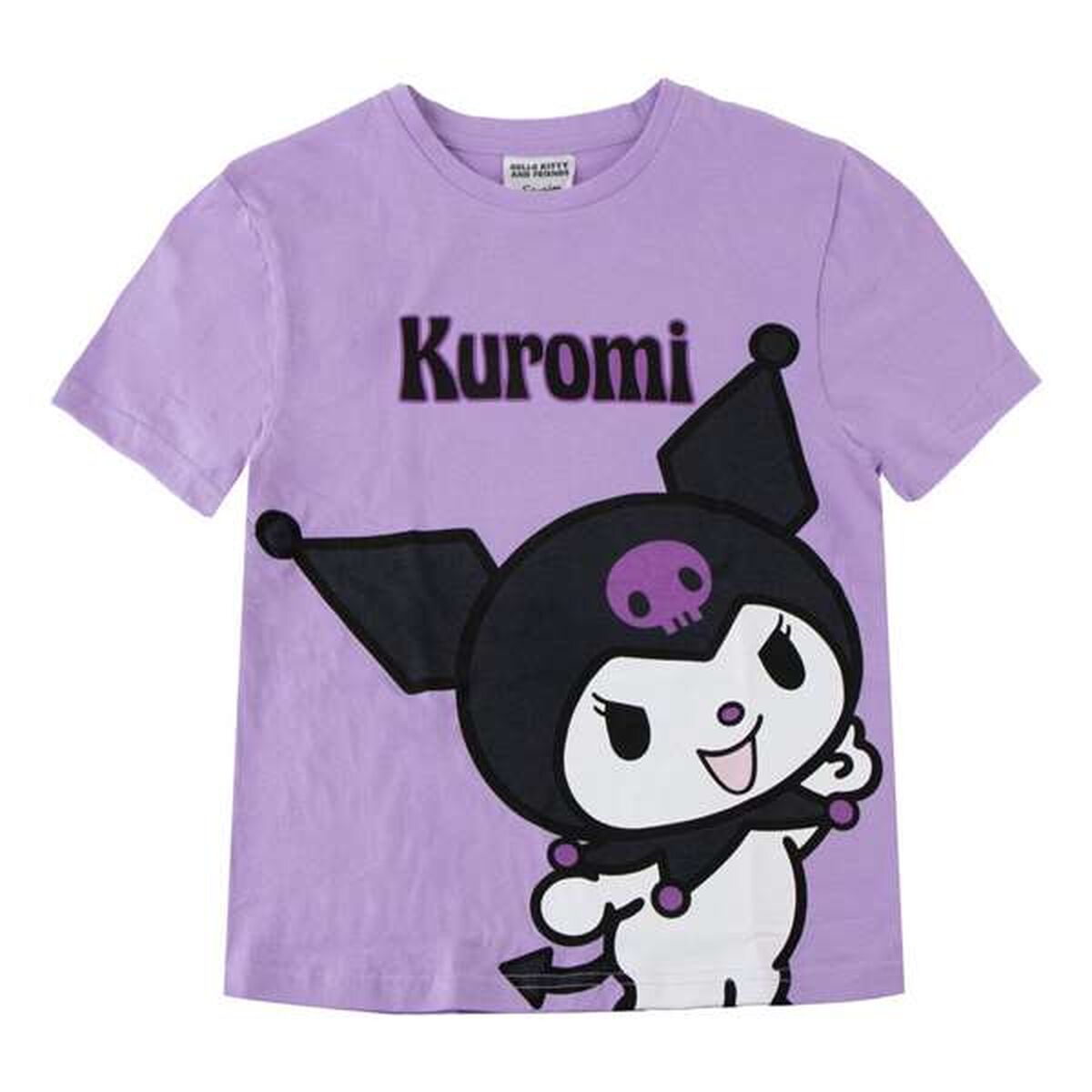 Child's Short Sleeve T-Shirt Hello Kitty Purple-0