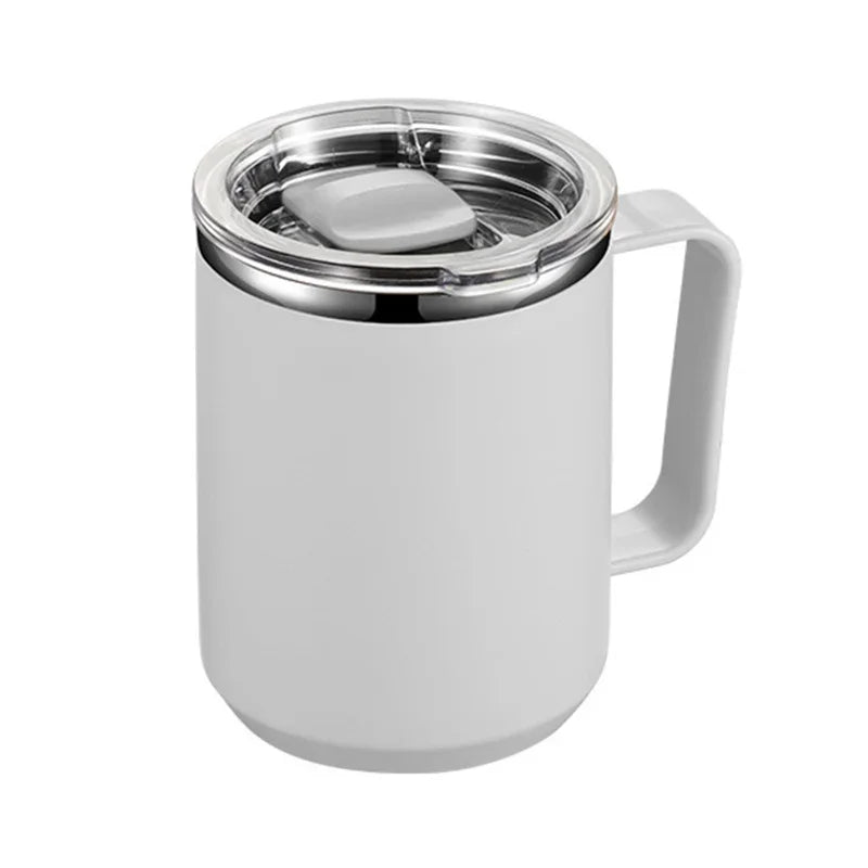 Stainless Steel Insulated Coffee Mug – 450 ml (Double-Wall Vacuum, Handle & Lid)-6