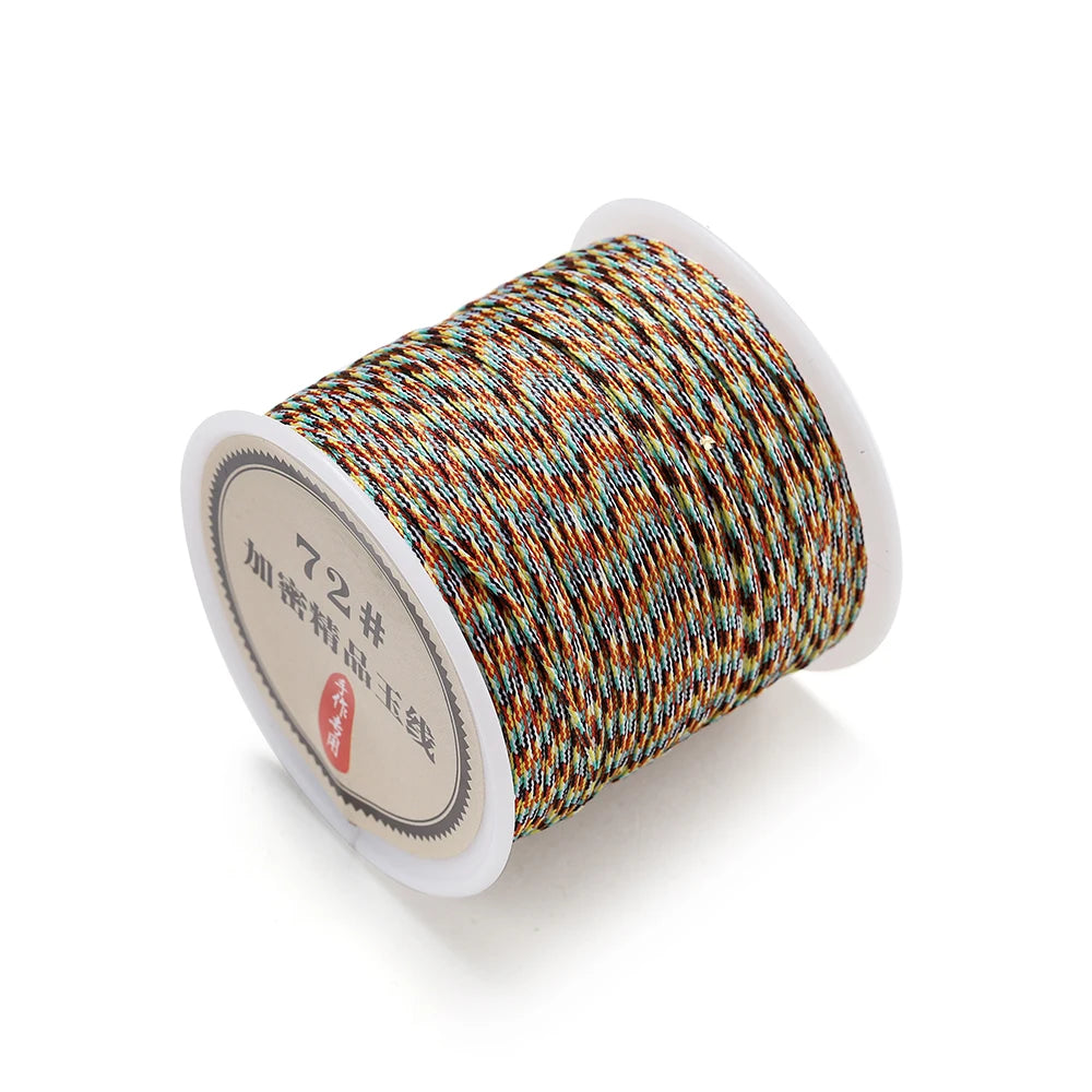 10/50M 0.8mm Nylon Thread Cord Chinese Knot Bracelet Braided String for DIY Tassel Beading Shamballa String Jewelry Making