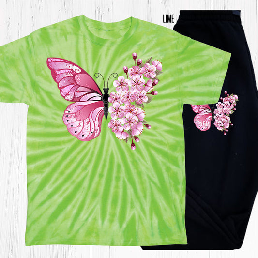 Floral Butterfly Graphic Tee
