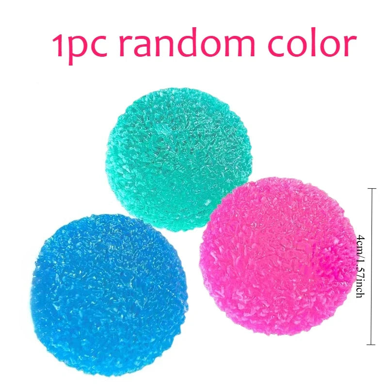 Ice Ball Maltose Squishy Toy | Blue Mochi Sensory Fidget for Stress Relief