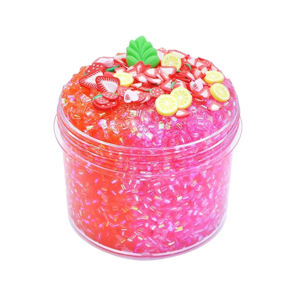 Clear 70ml Slime Kit Super Soft Non-Sticky Crystal Slime Stress Relief Party Favors Crunchy Slime for Girls Boys
